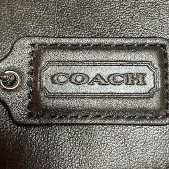 Coach Laura Signature Jacquard and Metallic Gold Leather Trim Tote NWT New - Picture 12 of 14